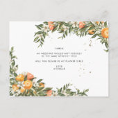 水彩柑橘果樹園 | Be My Flower Girl ポストカード (裏面)