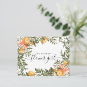 水彩柑橘果樹園 | Be My Flower Girl ポストカード (スタンド正面)