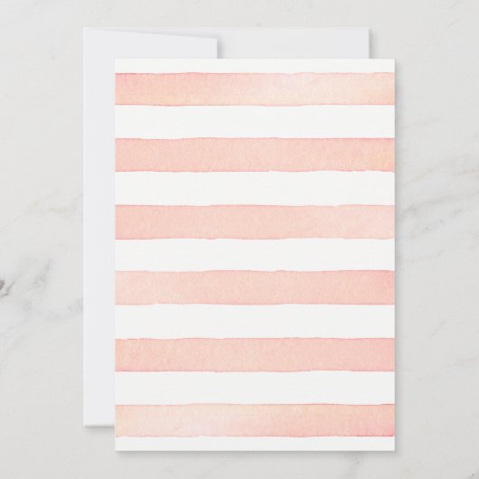 水彩柑橘系ピンクグレープフルーツブライダルシャワー 招待状 (裏面)