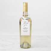 水彩柑橘系フローラ感謝してい庭園の結婚式you ボトルネックタグ (ボトル)