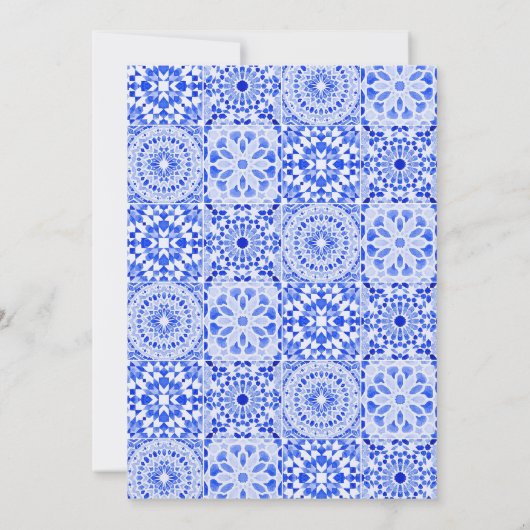 水彩柑橘系ベビースワ地中海のーナー 招待状 (裏面)