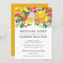 水彩柑橘系ボタニッ結婚クス