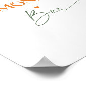 水彩柑橘系ミカンLemonadeバーポスター ポスター (角)