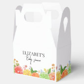 水彩柑橘系リトルかわいこちゃんベビーシャワー フェイバーボックス