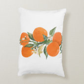 水彩柑橘類オレンジレモン アクセントクッション (裏面(縦))