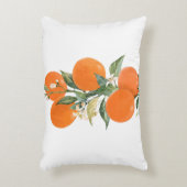 水彩柑橘類オレンジレモン アクセントクッション (正面(垂直))