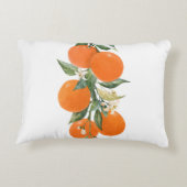 水彩柑橘類オレンジレモン アクセントクッション (裏面)