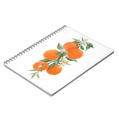 水彩柑橘類オレンジレモン ノートブック (左側)