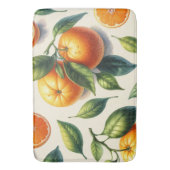 水彩柑橘類オ離れレン結婚ジュ バスマット (正面縦)