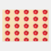 水彩柑橘類デザイン ラッピングペーパーシート (正面3)