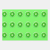 水彩柑橘類デザイン ラッピングペーパーシート (正面2)