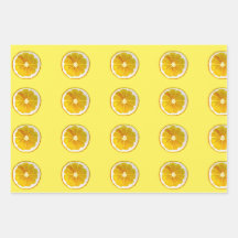 水彩柑橘類デザイン