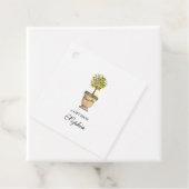 水彩柑橘類トピアリーギフトラベル フェイバータグ (インサイチュ)