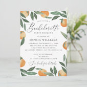 水彩柑橘類バチェロレッテ週末 招待状 (スタンド正面)
