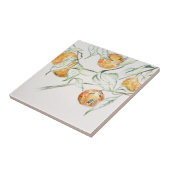 水彩柑橘類フルーツクレメンチンかわいこちゃん タイル (側面)