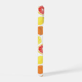 水彩柑橘類フルーツパターン iPhone 15ケース (右側面)