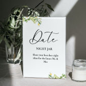 水彩柑橘類レモンブライダルシャワー結婚ズサイン 台座サイン