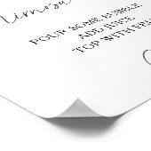 水彩柑橘類レモン – ミモサバー ポスター (角)