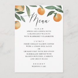 水彩柑橘類結婚。夏のフローラ園 メニュー