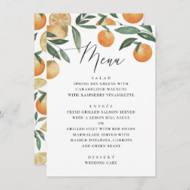 水彩柑橘類結婚。夏のフローラ園 メニュー