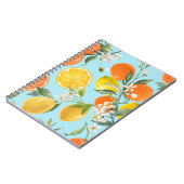 水彩柑橘類：手描き ノートブック (左側)