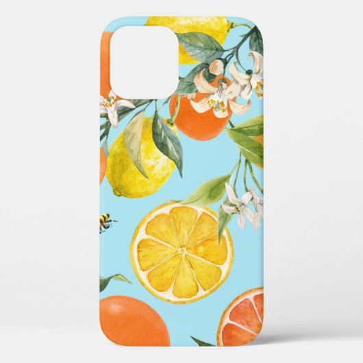 水彩柑橘類：手描き Case-Mate iPhoneケース (裏面)