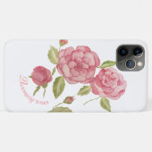 水彩染めバラの咲き乱れマウスパッドドア Case-Mate iPhoneケース (裏面(横))