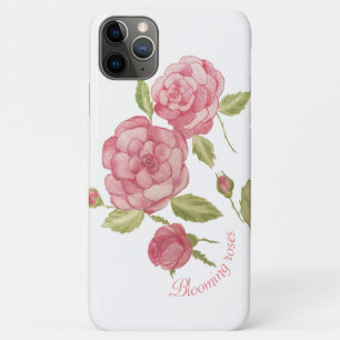 水彩染めバラの咲き乱れマウスパッドドア iPhone 11 PRO MAXケース