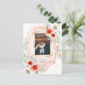 水彩柿フローラ写真保存日 ポストカード (スタンド正面)