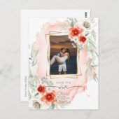 水彩柿フローラ写真保存日 ポストカード (正面/裏面)