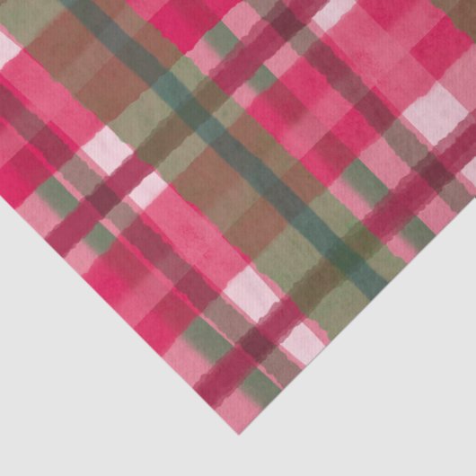 水彩格子状の手書きモダン素朴名門私立校風の線 薄葉紙 (詳細)