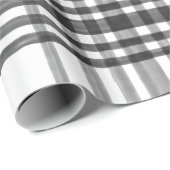 水彩格子状白黒ラッピング紙 ラッピングペーパー (ロールコーナー)