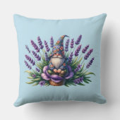 水彩格言と紫色の花 クッション (裏面)