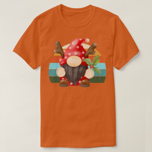 水彩格言サンタクリスマスツリーライトクリスマス Tシャツ (デザイン正面)