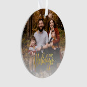 水彩格言サンタス拡散クリスマス応援 オーナメント (正面)