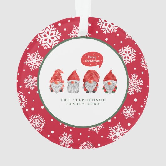 水彩格言サンタス拡散クリスマス応援 オーナメント (裏面)