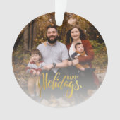 水彩格言サンタス拡散クリスマス応援 オーナメント (正面)