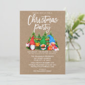 水彩格言ライトクリスマスクリスマスパーティークラフト 招待状 (スタンド正面)