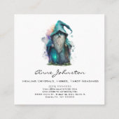 水彩格言青 スクエア名刺 (裏面)