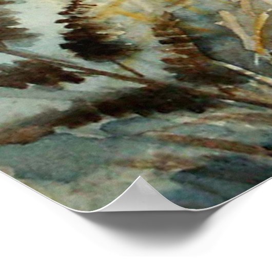 水彩格言 ポスター (角)