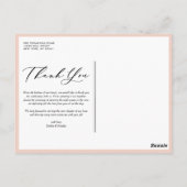 水彩桃あじさい結婚さんありがとう ポストカード (裏面)