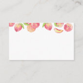 水彩桃おむつラッフルチケット エンクロージャーカード (裏面)