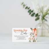 水彩桃の本ベビーチケット エンクロージャーカード (スタンド正面)