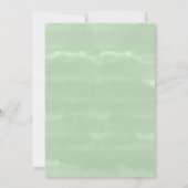 水彩桃の花のウェディングシャワー招待状 招待状 (裏面)