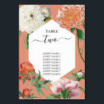 水彩桃ピンク牡丹結婚花 テーブルナンバー<br><div class="desc">美しい水色の桃とピンクの牡丹結婚の花のデザインと金ゴールド幾何学枠。桃とユニークピンク色の色調でヴィンテージ植物牡丹花模様を使用するデザイン。桃とエレガントピンクの牡丹のフローラデザインで緑のダッシュ。シックな金ゴールドジオメト結婚リックフレームのテーブル番号のデザインでモダンある要素。一致する結婚式招待状や他の文房具も用意。各テーカスタマイズブルの番号と購入は、必要なテーブル番号の数に応じて個別に行う</div>