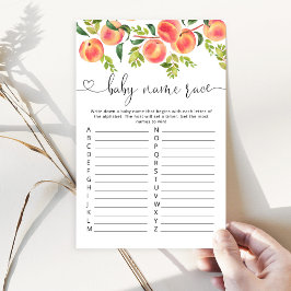 水彩桃ベビー名競走ゲーム