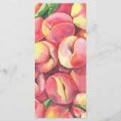 水彩桃ミニマルエレガントリストメニュー メニュー (裏面)