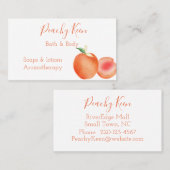 水彩桃名刺 名刺 (正面/裏面)