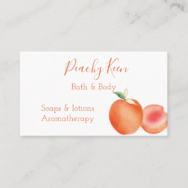 水彩桃名刺 名刺