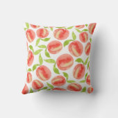 水彩桃模様 クッション (裏面)